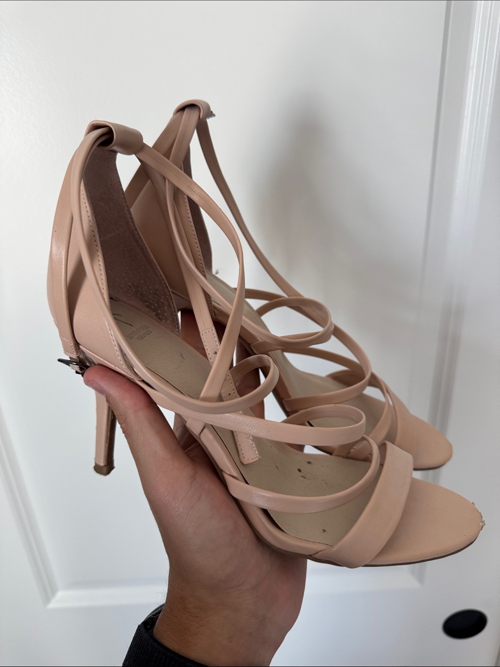 Simply Vera Vera Wang Nude Blush Strappy High Heels